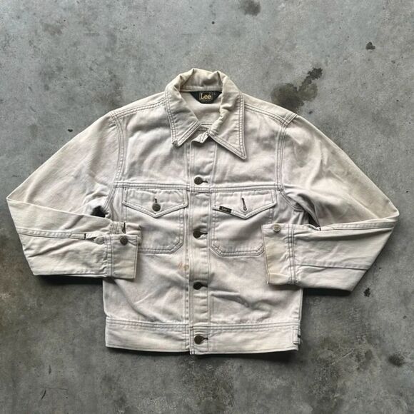 Vintage 70s Lee Moleskin Trucker Jacket Size Small - Picture 1 of 8